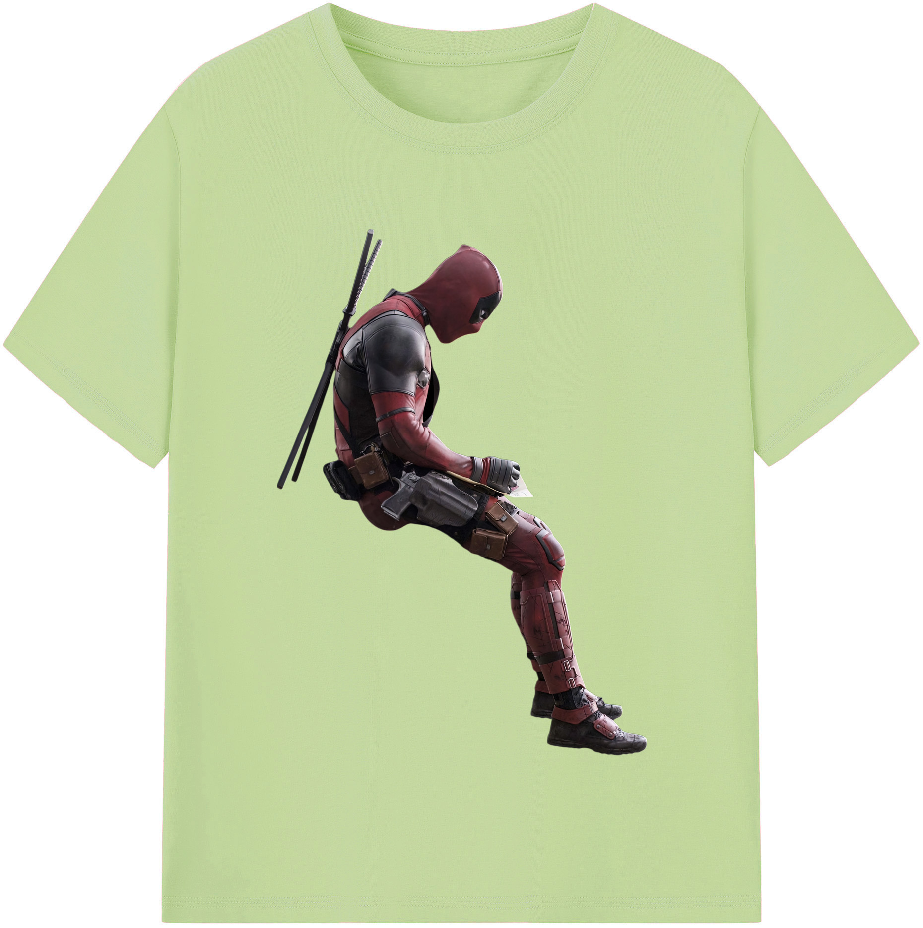 （画像用） Deadpool デッドプール 綿100％半袖Tシャツ（フロントプリント）